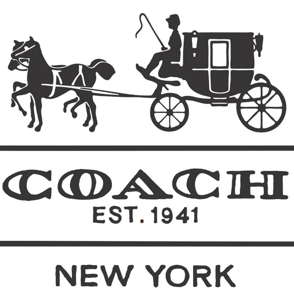 Navy Patent Coach Handbag - Picture 5 of 5